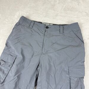 REI Pants Mens Large 36L Gray Convertible Cargo Nylon Hiking Outdoor Lightweight